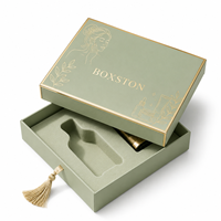 Boîtes cadeaux personnalisées de haute qualité, étanches, avec finition givrée et doublure en éponge pour ensembles de crèmes et lotions corporelles de luxe