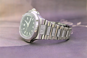 Reloj de Moissanita con Incrustaciones de Diamantes Incoloros para Hombre, Venta al Por Mayor de Fábrica, Mejor Precio al Por Mayor, Alta Calidad - Product Image 5