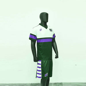 Conjunto de Camiseta de Manga Corta con Cuello en V y Pantalones Cortos Holgados para Hombre, Transpirable y Antiarrugas, de Poliéster/Algodón, Ropa Casual 2026 - Product Image 5