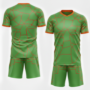 Conjunto de Uniforme de Fútbol Sublimado con Logotipo Personalizado, Uniformes de Entrenamiento de Secado Rápido, Equipación de Club, Estilo Retro, Corte 100% Automatizado - Product Image 1
