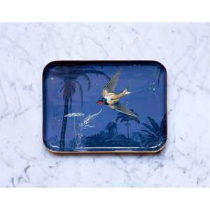 Bandeja Rectangular de Melamina con Estampado de Grullas, Decorativa, de Metal, para Servir Comida, Té y Café, con Asas, para Hotel y Restaurante - Product Image 6