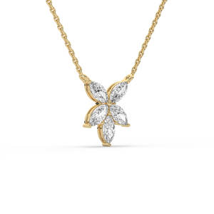 Colgante de Oro Sólido de 14 Quilates con Diamante Cultivado en Laboratorio de 1.00 Quilates, Corte Oval Brillante, Certificado IGI, Ligero, para Uso Diario, Joyería de Regalo - Product Image 2