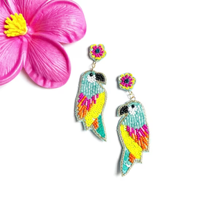 Elegante Joyería Artesanal Clásica con Diseño de Colibrí, Hecha a Mano con Cuentas de Algodón Ligeras, para Niñas y Mujeres, MULTI CRAFT - Product Image 2