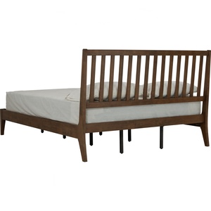 Base de Cama Moderna de Madera de Pino Sólido, Color Marrón, Tipo Plataforma, para Dormitorio, Muebles para el Hogar - Product Image 3