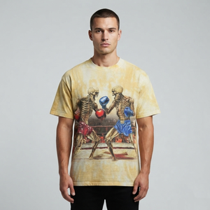 Camiseta Glory Custom Washed Oversized con estampado gráfico, 100% algodón, tela suave, cuello redondo, manga corta, para uso unisex. - Product Image 4