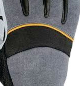 Anti-Slip Leather Safety <b>Gloves</b> with Textured Fingertips Tapered Cuff <b>Waterproof</b> Elastic Wristband for General Purpose <b>Work</b> - Product Image 4