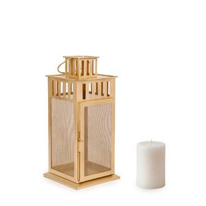 Farol de Metal Blanco de Estilo Real con Diseño Moderno, Ecológico y Duradero, Decorativo para el Hogar, de Vidrio y Hierro con Acabado Brillante - Product Image 6