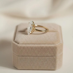 2CT Marquise Cut Moissanite Engagement <b>Ring</b> 925 <b>Silver</b> Rhodium Plated IGI Certified Prong Setting <b>Solitaire</b> - Product Image 2