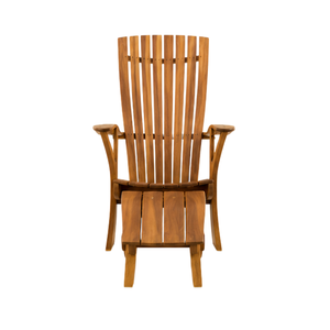 Ensemble de chaises longues d'extérieur en teck massif de qualité supérieure avec ottoman, meubles de luxe pour piscine, patio, jardin, hôtel, resort - Product Image 2