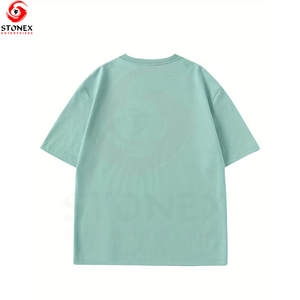 Camiseta Extra Grande Personalizada de Fábrica OEM para Mujer con Logotipo Bordado, Unisex, Primavera Verano, Color y Talla Personalizables - Product Image 2