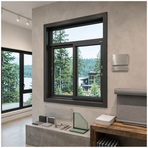 Ventana Abatible de Aluminio con Marco Delgado y Elegante, Doble Acristalamiento, Diseño Moderno para Hoteles y Resorts del Sudeste Asiático - Product Image 1