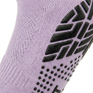 Calcetines de Pilates Transpirables 100% Algodón de Marca Privada, Calcetines de Yoga Antideslizantes con Base de Silicona para Estudios, Gimnasios, Marcas de Fitness, OEM - Product Image 5