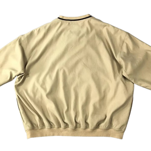 Veste coupe-vent pour homme, couleur beige, col en V, doublure polyester, vente en gros, avec logo, OEM, nom d'équipe personnalisé - Product Image 4