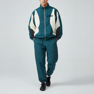 Conjunto Deportivo Vintage para Hombre OEM, Chaqueta Cortavientos Ligera de Dos Piezas, Venta al Por Mayor - Product Image 1