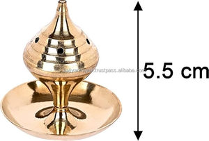 Gumbadh ผู้ถือธูปทองเหลืองออกแบบทางศาสนาสำหรับวัด pooja Aarti และทุกเทศกาลในราคาที่ถูกที่สุดโดย aaliyan impex - Product Image 2