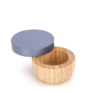 Acacia Wood Incense Holder Set <b>with</b> Metal Stand Flower Lid Portable Aromatherapy <b>Diffuser</b> for Home Decor - Product Image 2
