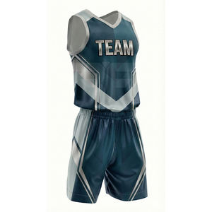 Uniforme de Baloncesto Personalizado para Escuela Secundaria, Conjunto Cosido, Uniforme de Baloncesto 2026, Bordado 3D en Relieve, Jersey de Baloncesto - Product Image 3
