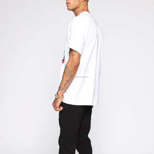 Camiseta Oversize con Cuello Redondo y Serigrafía Personalizada, Precios Razonables, Camiseta Oversize para Hombre, Camiseta con Diseño Estampado Estilo Urbano - Product Image 2