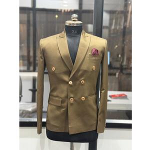 Blazer Indo Occidental Verde Oliva de Diseñador para Hombre, Excelente Calidad, Doble Botonadura, Traje para Bodas y Fiestas, a Buen Precio - Product Image 1