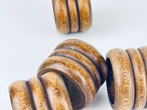 Handmade Eco-Friendly <b>Wooden</b> Napkin <b>Rings</b> American Style Round Shape Retro Design Durable 4.5cm Width Wedding Table Decoration - Product Image 4