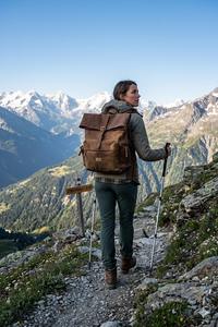 Mochila Wriza Premium de Cuero Genuino Ligero de Alta Calidad, Gran Capacidad, Duradera, Suave, para la Escuela, la Universidad, Viajes, Senderismo, Gimnasio - Product Image 3