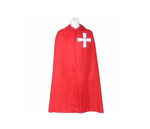 Manteau à capuche avec croix cérémonielle des Templiers, plusieurs couleurs - Product Image 2