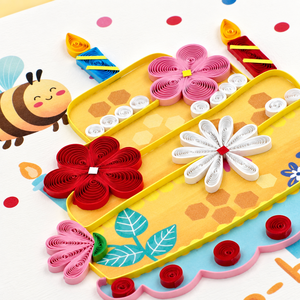 Tarjeta de Felicitación Artesanal de Alta Calidad al por Mayor con Diseño de Abeja y Panal de Miel, Ideal para Cumpleaños, del Mejor Fabricante de Tarjetas de Felicitación - Product Image 4