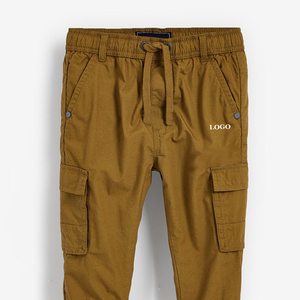 Nouveau pantalon en coton pour enfants, mode printemps-automne, pantalon décontracté droit pour garçons avec tissu délavé, pantalon de jogging long pour tout-petits - Product Image 3