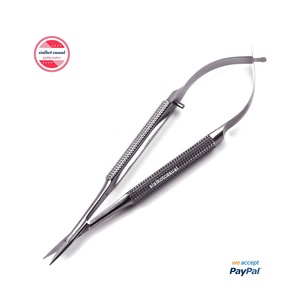 Tijeras quirúrgicas de acero inoxidable, Micro mango de resorte, tamaño 4,25 pulgadas (11cm) - Product Image 1