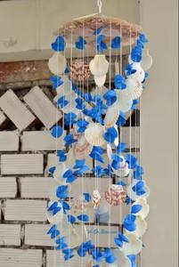 กระดิ่งลมเปลือกหอยสไตล์ชายหาด ของตกแต่งแขวนกลางแจ้งสำหรับสวน ระเบียง คาเฟ่ - Product Image 5