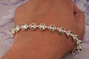 Pulsera de Plata de Ley con Citrino, Joyería Hecha a Mano con Piedras Preciosas Talladas, Pulsera de Cristal Amarillo Natural, Regalo de Moda para Mujer - Product Image 6