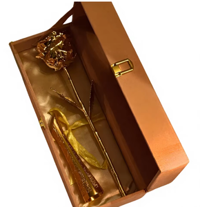Caja de Terciopelo Rojo con Detalles en Oro Hecha a Mano, Romántica, para Regalo del Día de San Valentín, Navidad, Año Nuevo Chino, Ecológica - Product Image 2