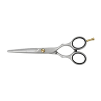Ciseaux de coiffure personnalisés pour salon de barbier, design ergonomique, contrôle de coupe fluide, repose-doigts, ciseaux à bord rasoir