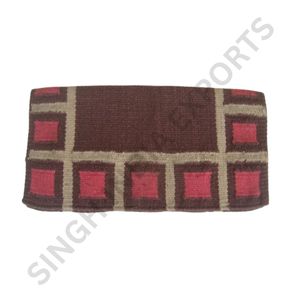 Manta de Silla de Montar de Lana de Nueva Zelanda con Patrón Cuadrado, Almohadilla para Caballo Estilo Western, Gruesa, Suave, Duradera y Transpirable, para Equitación - Product Image 4