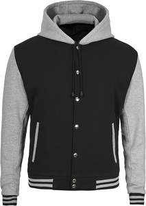 Sudadera con Capucha de Fabricante OEM, Chaqueta Varsity Tipo Bomber con Letras, Sublimación de Poliéster, Sudadera Colorida para Hombre - Product Image 5