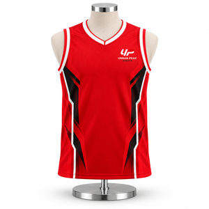 Camiseta de Baloncesto Moderna con Bloques de Color, Patrones Degradados, Gráficos Modernos y Tela Deportiva Ligera - Product Image 1