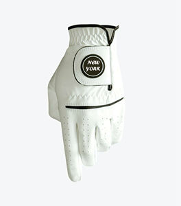 Guantes de Golf de Cuero Genuino Blanco para Mano Derecha, Antideslizantes, Transpirables, Unisex, Suministro del Fabricante OEM - Product Image 4