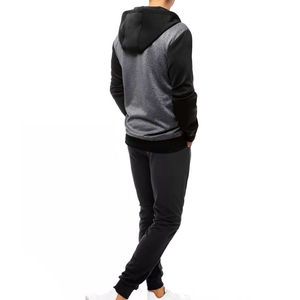 Men's Color Blocking Tracksuit Set Full <b>Zip</b> <b>Hooded</b> Sweatshirt With Side Pockets Breathable Polyester Cotton Autumn Wear Casual S - Product Image 2