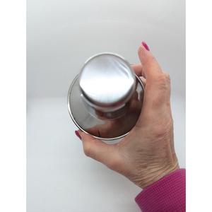 Shaker à cocktails en acier inoxydable, finition argentée, design moderne, capacité 500 ml, pour bar à domicile, fêtes et cocktails. - Product Image 2