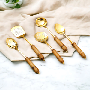 Decorative and Functional Tableware Custom Logo Engraved Brass <b>Spoon</b> from perfect enterprises - Product Image 4