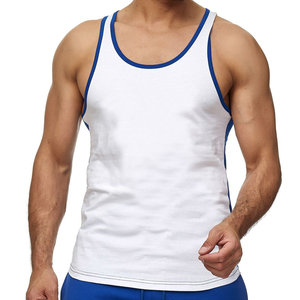 Custom Men's Logo Ribbed Gym Tank Top Heavyweight Cotton Sleeveless Running <b>Stringer</b> Fitness Sports Workout <b>Vest</b> Knitted - Product Image 3