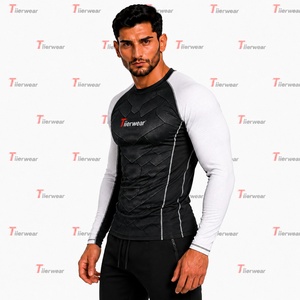 T-shirt de compression à manches longues MMA Premium 230 GSM en polyester et élasthanne, respirant, anti-transpiration, coupe athlétique, pour entraînement et protection cutanée - Product Image 4
