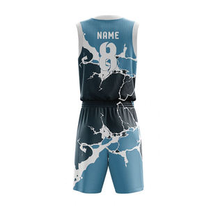 Uniforme de Baloncesto Personalizado Reversible para Jóvenes, Conjunto Completo Impreso para Equipos Escolares, Ropa Deportiva Personalizada para Jóvenes - Product Image 2