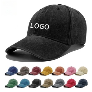 Hat Wholesale Washed Custom logo Women Men Print Embroidery <b>Baseball</b> <b>Cap</b> <b>Plain</b> Cotton Sports <b>Caps</b> Trucker Hats - Product Image 1