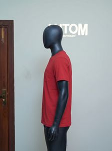 T-shirts décontractés en coton tricoté 100 % pour hommes, prix de gros, pour l'été, faible MOQ, en vente en ligne - Product Image 2