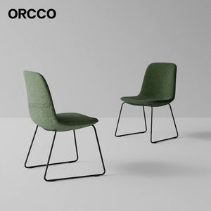 Chaises <span class=keywords><strong>de</strong></span> repos rembourrées à base en acier pour espace <span class=keywords><strong>de</strong></span> détente communautaire et <span class=keywords><strong>de</strong></span> pause-café des employés <span class=keywords><strong>de</strong></span> bureau - Product Image 2