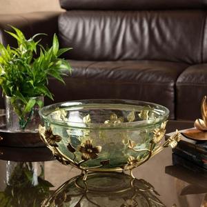 Bol de service à collation artisanal moderne de luxe à 3 compartiments avec poignée en métal noir, sans BPA, compatible lave-vaisselle, idéal pour les fêtes - Product Image 4