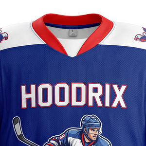 Uniforme de Hockey sobre Hielo Personalizado al por Mayor, Jersey de Equipo Sublimado, 100% Poliéster, Elástico en Cuatro Direcciones, Unisex para Adultos, Directo de Fábrica, MOQ Bajo - Product Image 5