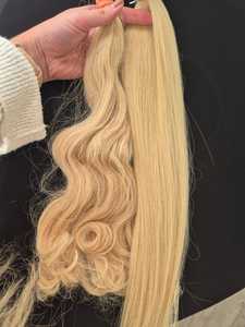 Extensiones de Cabello Virgen Remy Ondulado Liso Indio 613, Doble Trama, Rubias, Sin Enredos, Sin Caída - Product Image 1
