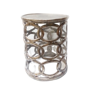 Mesa lateral de aluminio para sala de estar, muebles modernos, mesita de noche, superventas - Product Image 1